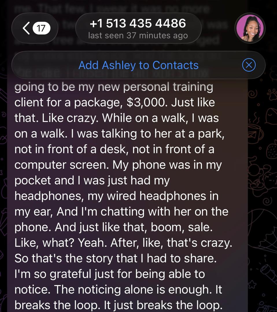 Testimonial from Ashley